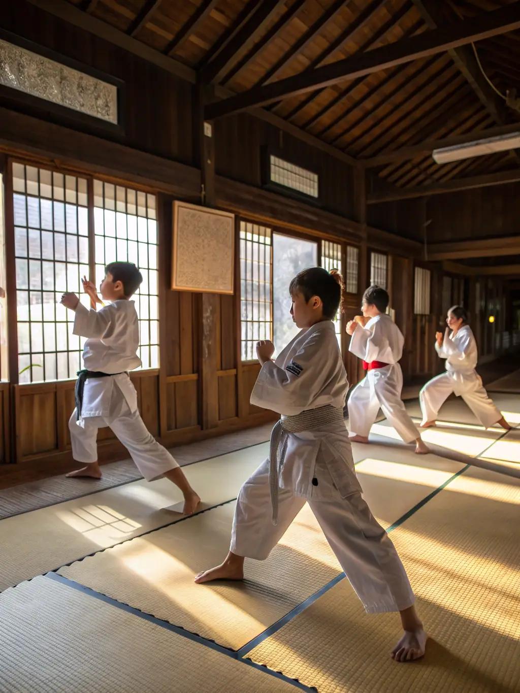Adults practicing self-defense techniques during a karate class at KCSSA.